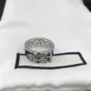 Bagues en argent Sterling S925, bague tête de tigre bleu brillant, personnalisée, vous offre une bague de Couple, cadeau de noël, tendance avec cadeau 300C