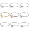 Moments Lock Your Promise Regal Heart Signature Padlock Bracelet Fit Fashion 925 Sterling Silver Bangle Bange Charm Diy Jewelry294y