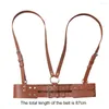 Belts Women Adjustable Belt Faux Leather Waist Stylish Women's Punk Waistband Rivet Decor Hip Hop Clothes Matching