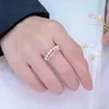 Cluster Rings MeiBaPJ 2-3mm Natural White Round Pearls Fashion Many Beads Ring 925 Sterling Silver Fine Wedding Jewelry For Women