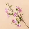 Flores decorativas Ramo de flores de seda artificial Simulación Planta de magnolia para la decoración de la sala de estar del hogar Boda falsa