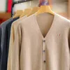 Pulls pour hommes Pull en cachemire Cardigan Col en V Chaud Épais Lâche Casual Automne Hiver Mâle Corée Tricoté Laine Plus Taille M-5XL