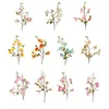 Fiori decorativi Bouquet di fiori di seta artificiale Simulazione Pianta di magnolia per la decorazione domestica del soggiorno Matrimonio falso