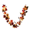 Guirlande lumineuse décorative de fleurs artificielles, feuilles d'automne, vigne suspendue pour mariage, Thanksgiving, Halloween, jardin