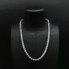 Halskette Designer abgestufte Tennishalsketten Single Ice Kette Kristall Luxus Diamantschmuck Titanstahl Europäisch und amerikanisch 228r
