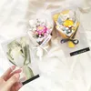 Kwiaty dekoracyjne 5pcs suszone bukiet pudełka na prezent ślub Walentynkowe impreza ręcznie robione torby dekoracje lalki ozdoby dekoracyjne