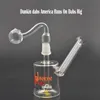 DHL Free Hookahs Verre Bong Tuyau d'eau Filtre Matrice Perc Mini Dab Rigs Bong Inline Percolateur Recycleur Cendrier Tuyau d'eau avec tuyaux de brûleur à mazout de 14 mm le moins cher