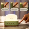 Night Lights Toast Light LED Bread Maker USB Rechargeable Dimming Bedroom Sleeping Lamps For Children Switch Mood