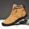 Stivali Primavera Cotone Nuove Scarpe Grandi Calde e Ispessite Northern Suola Morbida Uomo Mid Top Snow 230830