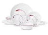 Płytki Corelle Splendor White and Red Round 12 -Układ