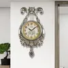 Duvar Saatleri Büyük 3D mekanik dekoratif saat Mutfak Antik Nordic Vintage Pendulum Relogio de Parede Deco House AB50WC