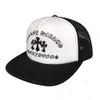 Chapéus masculinos de luxo da moda CH marca mulheres tampas planas arnês ao ar livre hip-hop esportes casquette chapéu bordado letra sânscrita cruz meninos meninas guarda-sol boné de malha SS9V