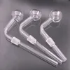14mm mâle verre brûleur à mazout tuyaux tige claire vers le bas adaptateur Tube huile clou adaptateur pour fumer tuyau d'eau Bong accessoires