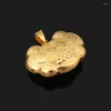 Pendentif Colliers Traditionnel Chine Serrure "vous rendre sûr pour toujours" Bijoux de couleur or avec collier de chaîne 45 / 60cm