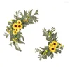 Decorative Flowers Artificial Flower Swag Set Simulation Sunflowers Tulips Decoration For Wedding Birthday Banquet Welcome Sign