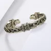 Wielka ręcznie wykonana bransoletka Viking biżuteria dla mężczyzn kobiety Sci88 Charm Bracelets268p