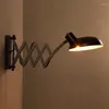 Wall Lamp Decorative Lights Industrial Notepad Swing Retractable Arms Iron Passage Living Room