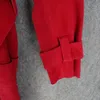 Frauen Leder Faux Frühling Herbst Luxus Rot Echte Lange Mantel Frauen Hohe Qualität Wildleder Schaffell Windjacke Jacke Büro Dame Mantel 230928