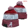 Alabama Crimson Tide Beanies Beanie North American College Team Side Patch Winter Wool Sport Knit Hat Skull Caps a0