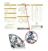 Clusterringe 0,5/1/1,5ct 5,0-6,5 mm d VVS1 Moissanit-Verlobungsring Pt950 Platinum 950 Schmuck 192r