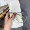 Okulary przeciwsłoneczne anty niebieskie światło szklanki krótkowzroczności Kobiety mężczyźni Ultralight przezroczysty okrągły okulary od 0 do -6,0 unisex minus okular