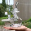 Klein Hookahs Recycler Glass Bong Tornado Hookah Dab Rigs Fumar Tubulação de Água Heady Pipes Tamanho 14mm Articulação com Tigela Atacado