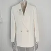 923 L 2023 Milan Runawy Плюс Размер Фирменное пальто того же стиля Белый Черный Женская верхняя одежда на пуговицах Женская куртка Высококачественная модная одежда oulaidi