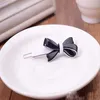 Fashion black and white acrylic Butterfly barrettes C hair cliips one word clip for ladies favorite hairpins Jewelry headdress vip252v