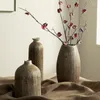 Vasi Vaso in ceramica filettato vintage Wabi-sabi Decorazione per la casa Soggiorno Arte inserita Fiore secco Glamour Decorazione estetica