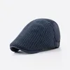 Berets Homens Mulheres Sboy Hat Beret Ajustável Colorido Listrado Xadrez Ivy Cabbie Gatsby Golf Cap Flat Cotton