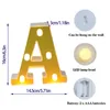 Dekoratif Figürinler Altın LED Mektup Işık Alfabe Işık Numara lambası Up Harfler Gece İtiraf Teklifi Ev Bar Dekorasyonu