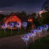 LED Solar Firework Lights Outdoor Waterproof Fairy Garland 90 150 LEDs Light String Garden Lawn Street Christmas Decoration 201212225a