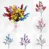 Flores decorativas gypsophila ramo de flor artificial para decoração de casamento plantas falsas de seda varanda plantador jardim ao ar livre