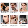 Clippers Trimmers alla i ett skägg hårtrimmer för män som sköter kit ögonbryn kropps rakapparat elektrisk klippare vattentät laddningsbar 230928