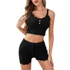 Pijamas femininos casual sexy rendas suspender shorts pijama conjunto feminino presente camisola para mulher