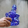 Thick Beaker Bong Glass Unique Blue Water Pipe Bubblers Percolator Hookah Smoking Rigs Recycler Oil Rig Ash Catcher with 14mm Joint Bowl Wholesale