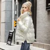 Womens Fur Faux Winter Streetwear Parkas for Women Korean Fashion Solid Thicken Warm Jackets Autumn Ladies Casual Sweet Overdimensionerade rockar 230928