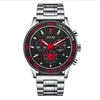 2022 novo esporte casual aço inoxidável moda relógio de quartzo 33 relógios masculinos marca superior luxo corrida relógio luminoso relogio masculino243m