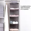 Förvaringslådor Multi-Layer Drawer Organizer Foldbar hängande garderobshyllor andningsbara plagglåda stora kapacitetskläder hattar typ 2