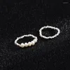 Cluster-Ringe Natur Süßwasserperle 925 Silberring handgefertigt mit natürlichen 2–3 mm kleinen Kartoffeln