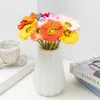 Fleurs décoratives fleur artificielle marguerite décor à la maison Gerbera mariage bricolage soie table Vase Arrangement