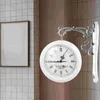 壁の時計ダブルフェイスクロックホームサイドレトロスチームパンク装飾ファッションビンテージロータリーガラストレンディ
