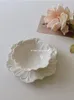 Plates Vintage Relief Pattern Ceramic Dessert Bowl Dish Dinner Plate Set Dim Sum