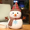 Świąteczne materiały zabawek 23 cm Święta Bożego Narodzenia Świętego Mikołaja Elk Snowman Plush Toys Plezyn Festiwal Doll Prezenty dla dzieci Dzieci Dekorowanie 2309928