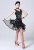 Stage Wear Adult Women Ladies Tango Ballroom Competition Dresses Latin Salsa Dancewear Sequin Dance Costume