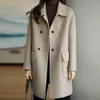 Women's Wool Blends Autumn Winter Woolen Coat For Women Thickening Korean Fashion Warm Blazers Jackets Clothing 230928