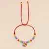 Braccialetti a maglie Go2boho Vendi braccialetto fatto a mano con perline colorate 6/o seme piccolo cuore di pesca