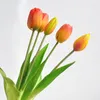 Decorative Flowers 40CM Soft-Touch Artificial Tulip Bouquet With Stems For Home Wedding Decoration