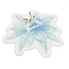 Tapis 1PC Crystal Velvet Fleur Tapis Style Chinois Lotus Tapis de sol Couverture de chevet Salon Chambre Super Absorbant