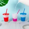 Tumblers Lightweight 473ml Modern Coffee Tumbler Cold Cup With Straw 16oz Drinking Lidded Household Supplies